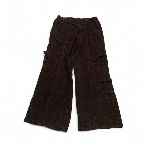 BDG Urban Outfitters Y2K Cargo wide Leg baggy corduroy pants gothic grunge Sz L - Picture 3 of 9